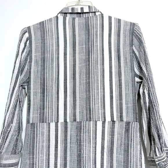 HD in Paris ANTHROPOLOGIE Tie-Waist Striped Shirt Dress - Picture 6 of 12